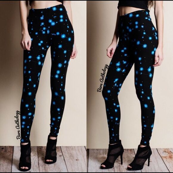 Hight Waistband Ultra Soft Space Leggings OS - Picture 1 of 7